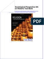 PDF Religion in Sociological Perspective 6Th Edition Roberts Test Bank Online Ebook Full Chapter