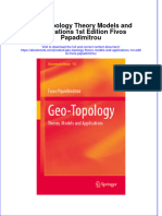 Geo Topology Theory Models and Applications 1St Edition Fivos Papadimitrou Online Ebook Texxtbook Full Chapter PDF