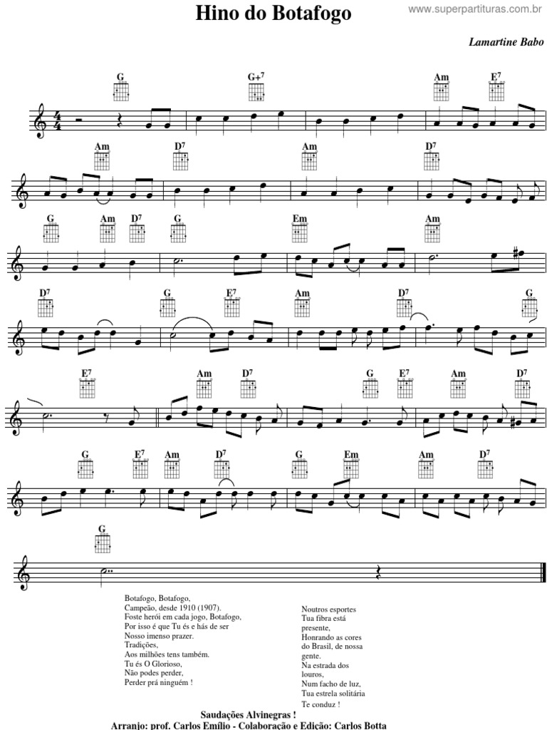 [Superpartituras.com.Br] Hino Do Botafogo v 2 | PDF