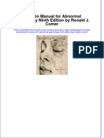 PDF Solution Manual For Abnormal Psychology Ninth Edition by Ronald J Comer Online Ebook Full Chapter