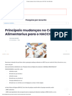 Principais Mudanças No Codex Alimentarius para o HACCP 2020 - Food Safety Brazil