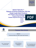 Inisiasi Tuton ke-7. Pemberian Nilai dan Tindak Lanjut Hasil Penilaian (2)