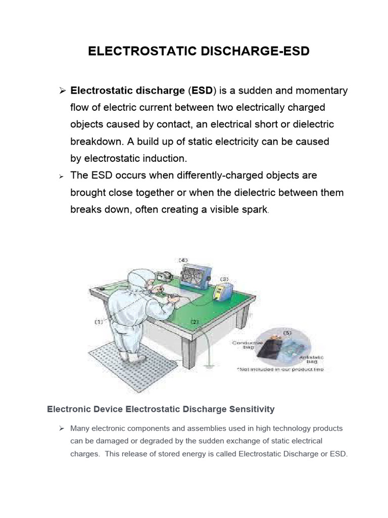 Understanding Electrostatic Discharge (ESD) | PDF | Electrostatic ...