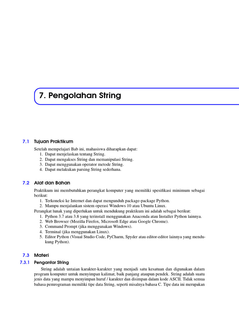 Pengolahan dan Manipulasi String Python | PDF | Komputer