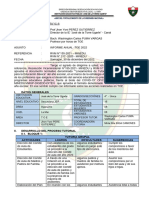 Informe Final de Tutoria 4to 2022