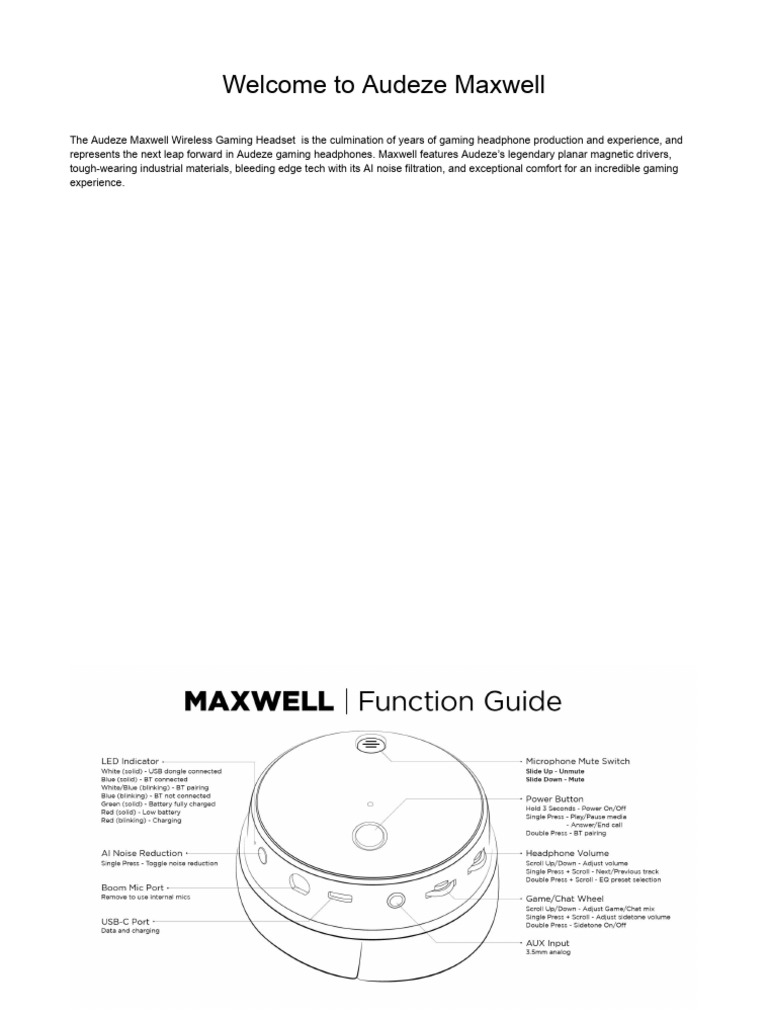 Maxwell User Guide | PDF | Headphones | Usb