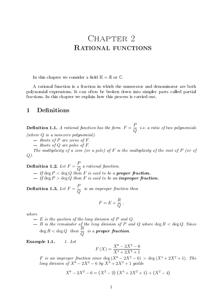 Partial Fractions | PDF | Elementary Mathematics | Mathematical Objects
