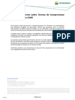 Petrobras Informa Sobre Termos de Compromisso de Cessação No CADE