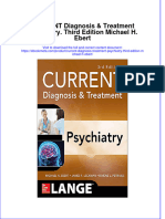 Download ebook Current Diagnosis Treatment Psychiatry Third Edition Michael H Ebert online pdf all chapter docx epub 