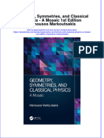 Ebook Geometry Symmetries and Classical Physics A Mosaic 1St Edition Manousos Markoutsakis Online PDF All Chapter