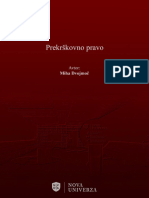 Dvojmoč M, Prekrškovno Pravo