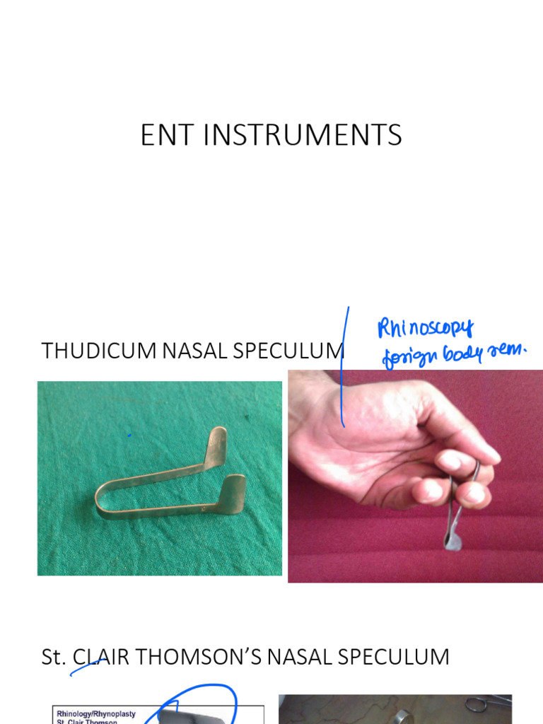 ENT Surgical Instruments List | PDF