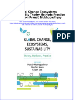 Global Change Ecosystems Sustainability Theory Methods Practice 1St Edition Pranab Mukhopadhyay Online Ebook Texxtbook Full Chapter PDF