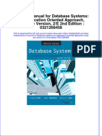 PDF Solution Manual For Database Systems An Application Oriented Approach Compete Version 2 E 2Nd Edition 0321268458 Online Ebook Full Chapter