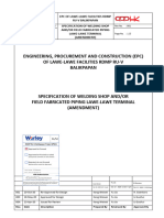 26076-110-3PS-NW00-L1005-001 Specification of Welding, Shop Andor Field Fabricated Piping Lawe-Lawe T