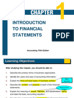 Chapter 1, Introduction To Financial Statements