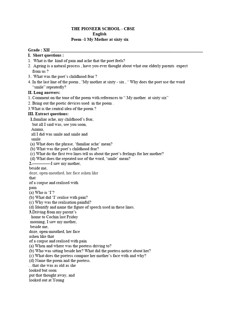 English Poem - 1 - 24022024 - 105122 | PDF | Poetry