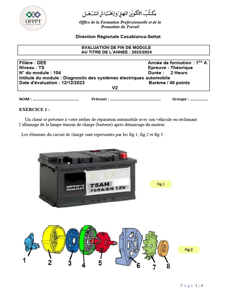 Diagnostic Électrique Automobile 2023 | PDF | Électrotechnique ...