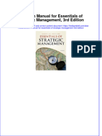 PDF Solution Manual For Essentials of Strategic Management 3Rd Edition Online Ebook Full Chapter