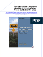 PDF Solution Manual For Ethical Obligations and Decision Making in Accounting Text and Cases 2Nd Edition by Mintz Online Ebook Full Chapter