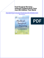 PDF Medical Surgical Nursing Patient Centered Collaborative Care Ignatavicius 6Th Edition Test Bank Online Ebook Full Chapter