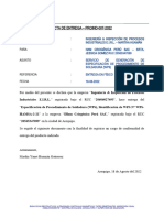 Acta de Entrega - Proind-007-2022