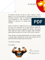 documento A4 de carta de amor para alguien especial ilustrada