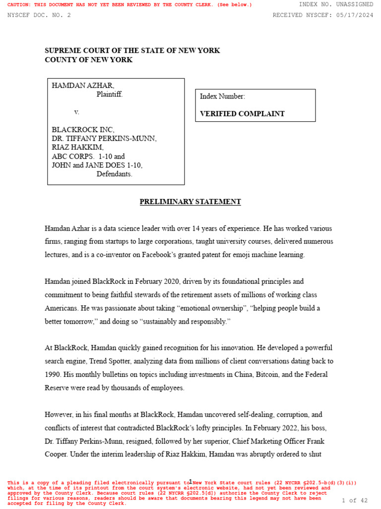 Blackrock Whistleblower | PDF | Black Rock | Conflict Of Interest