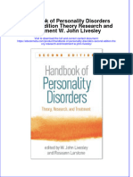 Ebook Handbook of Personality Disorders Second Edition Theory Research and Treatment W John Livesley Online PDF All Chapter