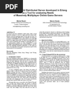 Download Virtual World Distributed Server Developed in Erlang as a Tool for Analysing Needs of Massively Multi Player Online Game Servers by api-3771339 SN7343508 doc pdf