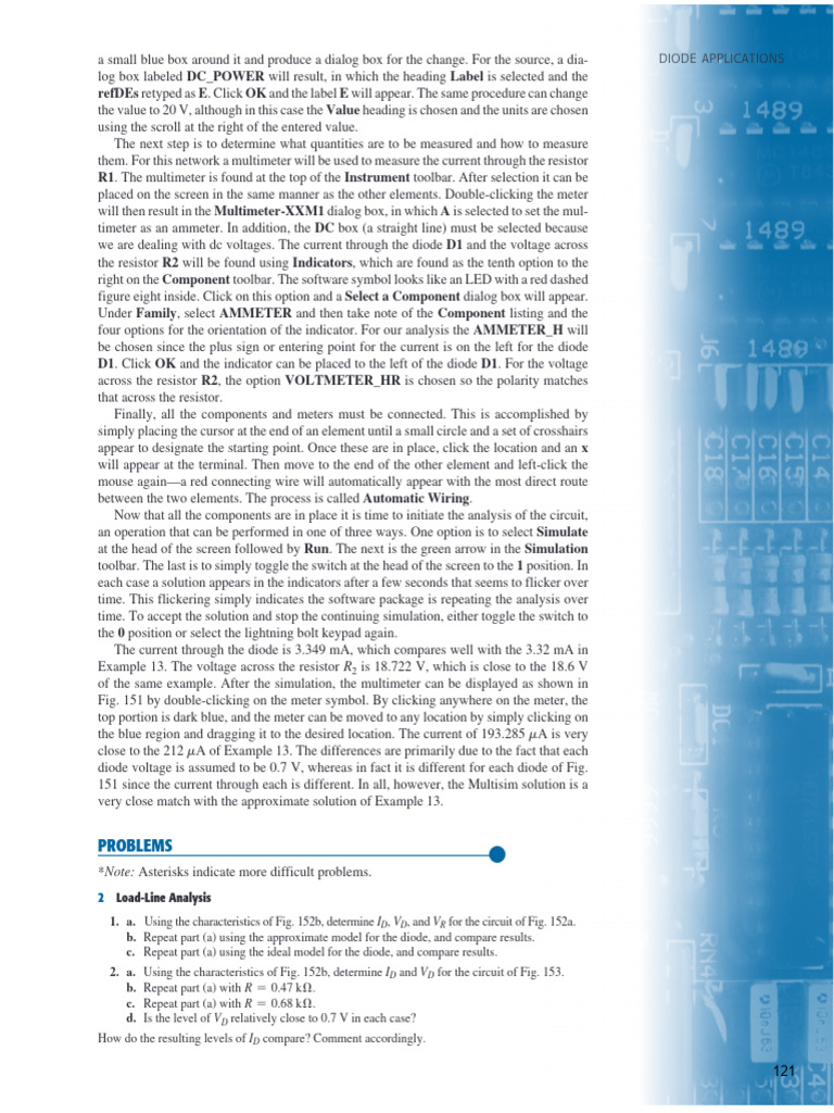 Diode Circuits Problem Pdf Electrical Network Rectifier