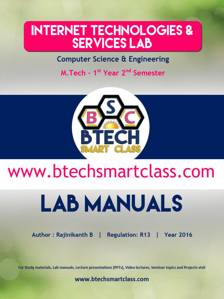 Web Services Lab Manual | PDF | World Wide Web | Internet & Web