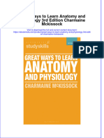Great Ways To Learn Anatomy and Physiology 3Rd Edition Charmaine Mckissock Online Ebook Texxtbook Full Chapter PDF