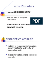 Psych - Dissociative Disorders