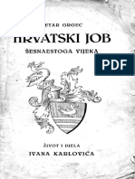 Hrvatski Job Zivot I Djela Ivana Karlovica 1932-Petar Grgec