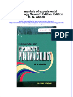 Ebook Fundamentals of Experimental Pharmacology Seventh Edition Edition M N Ghosh Online PDF All Chapter