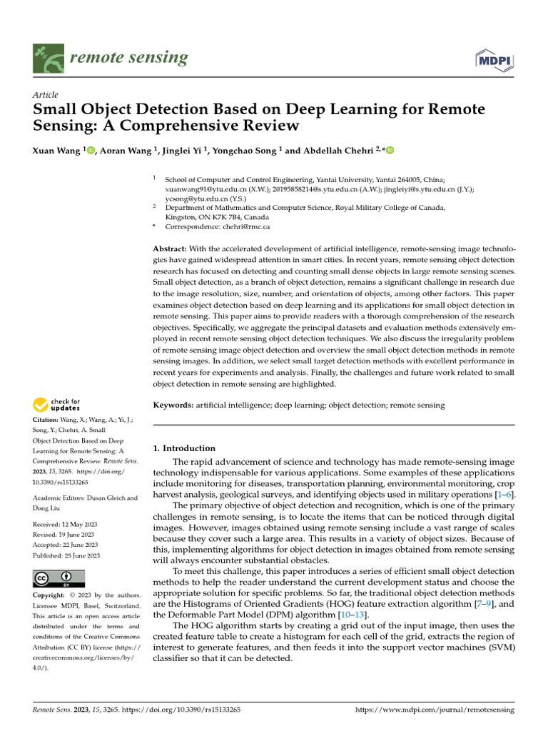 Remotesensing 15 03265 | PDF | Artificial Neural Network | Applied ...