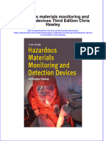 Hazardous Materials Monitoring and Detection Devices Third Edition Chris Hawley Online Ebook Texxtbook Full Chapter PDF