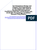 Download Hci In Games Experience Design And Game Mechanics Third International Conference Hci Games 2021 Held As Part Of The 23Rd Hci International Conference Hcii 2021 Virtual Event July 24 29 2021 Proceeding online ebook  texxtbook full chapter pdf 