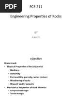 Physical Properties of Rocks Explained | PDF | Porosity | Density