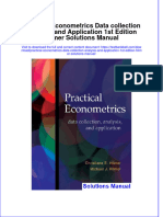 PDF Practical Econometrics Data Collection Analysis and Application 1St Edition Hilmer Solutions Manual Online Ebook Full Chapter