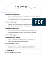 FRS DECUMENT For SHOPEASE Functional Requirements Specification