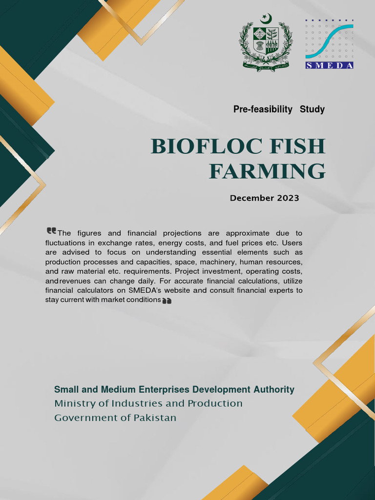 Biofloc Fish Farming Project Overview | PDF | Small And Medium Sized ...