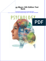 PDF Psychology Myers 10Th Edition Test Bank Online Ebook Full Chapter