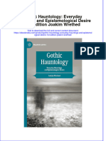 Gothic Hauntology Everyday Hauntings and Epistemological Desire 1St Edition Joakim Wrethed Online Ebook Texxtbook Full Chapter PDF