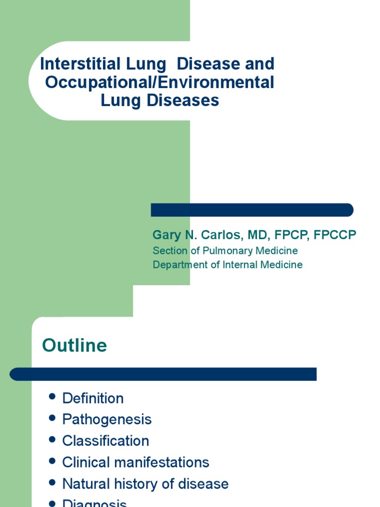 Interstitial Lung Disease Overview | PDF | Lung | Pneumonia