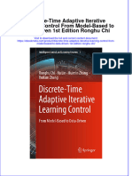 Ebook Discrete Time Adaptive Iterative Learning Control From Model Based To Data Driven 1St Edition Ronghu Chi Online PDF All Chapter