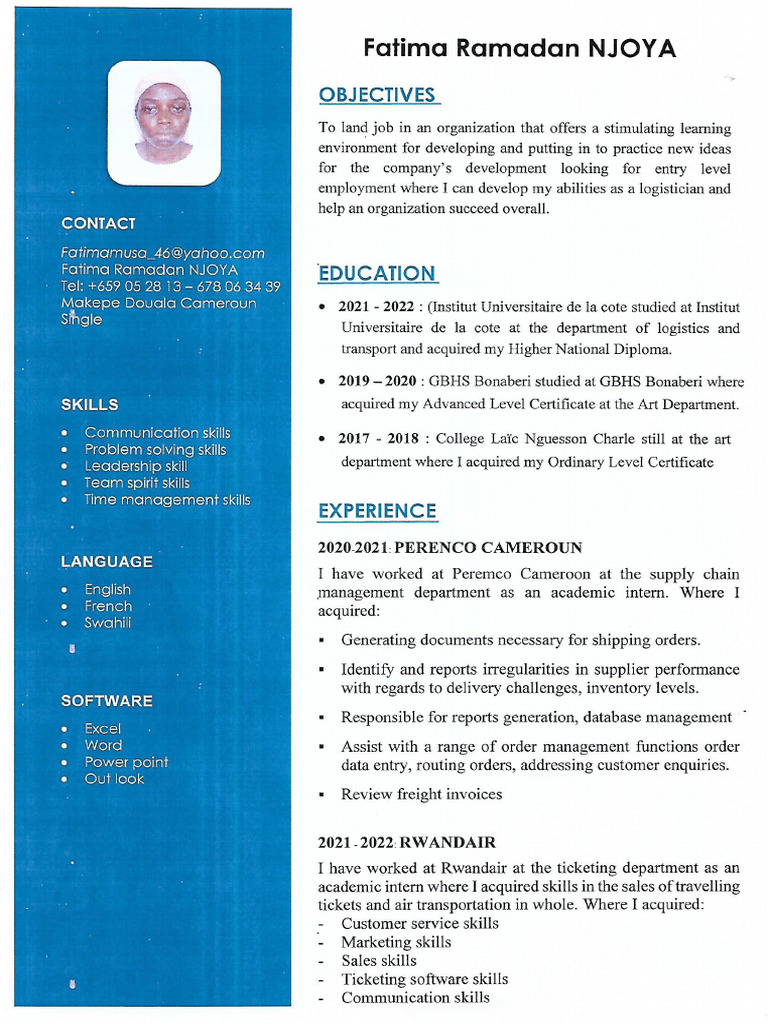 CV Fatima | PDF