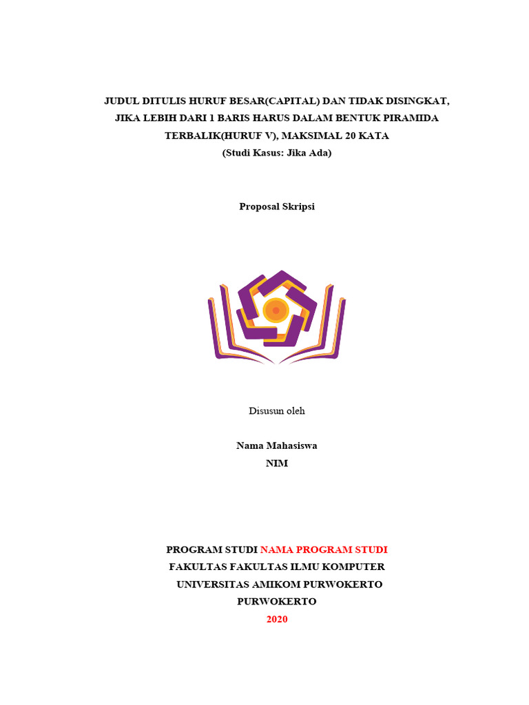 PROPOSAL SKRIPSI ILMU KOMPUTER AMIKOM | PDF