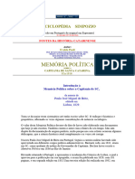 025 - Memória Política Sobre A Capitania de Santa Catarina - Paulo José Miguel de Britto - 1. Ed - 1 - Evaldo Pauli - 1997